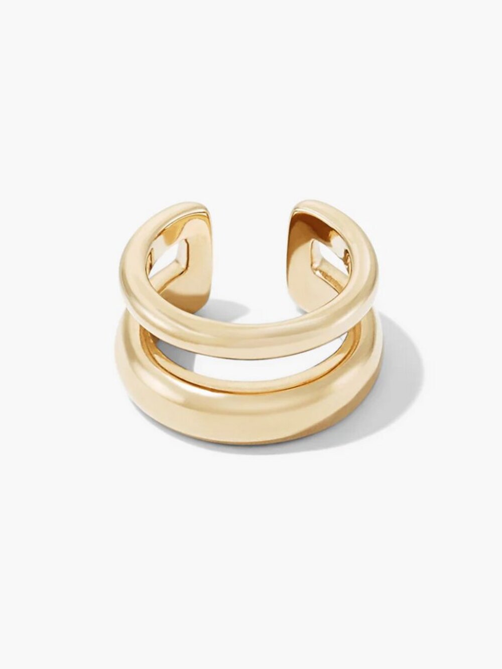 Single Duet Ear Cuff 18K Gold Vermeil